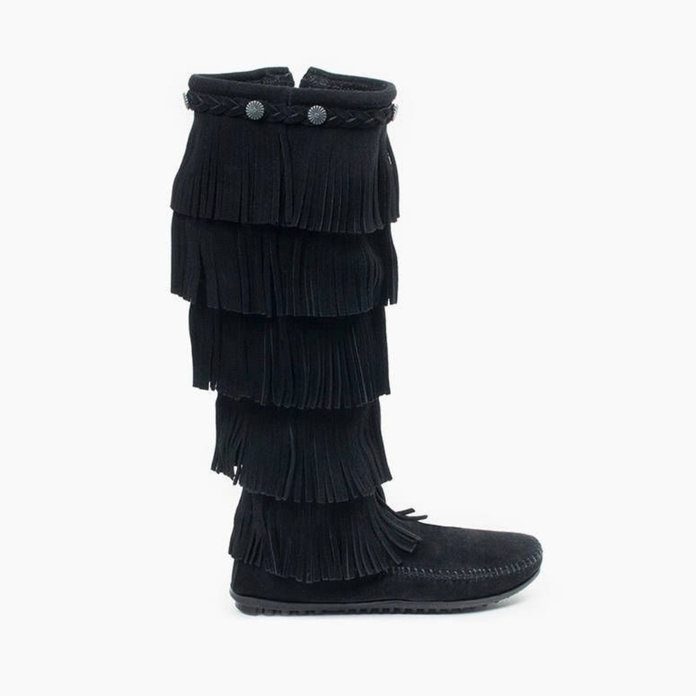 5-Layer Fringe Minnetonka Moccasin boots